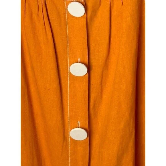 TALULAH Orange Midi Dress - Picture 7 of 14